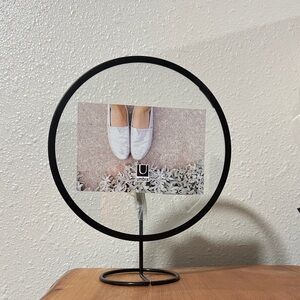 Umbra Circular Black Photo Frame
